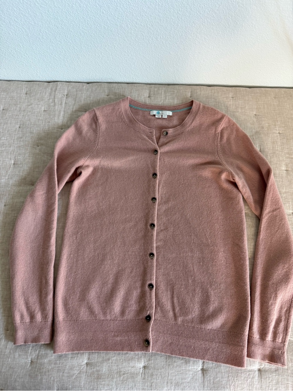 Boden 100% Cashmere Crew Cardigan Size Small
